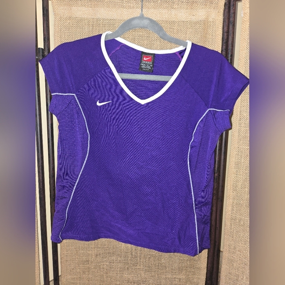 Nike Tops - Nike Dri-Fit Women's Purple Short Sleeve Athletic Top M (8-10)